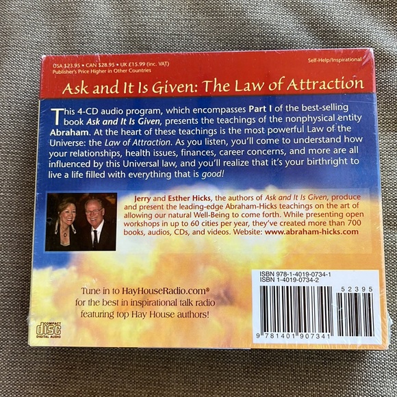Ask, and it is given - Part 1 The Law of Attraction 4 CD audio program NEW - Picture 2 of 7